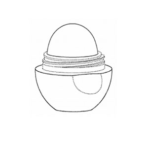 Lip Balm Design Patent Drawing