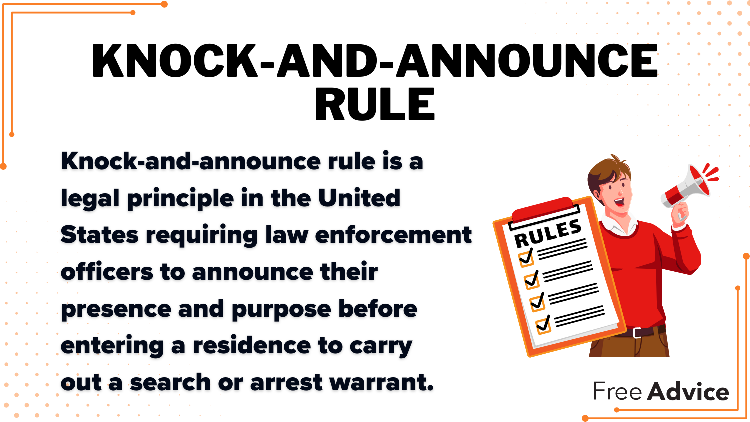 Knock-And-Announce Rule Definition Card: Can the Cops Break Down My Door to Enter My Home