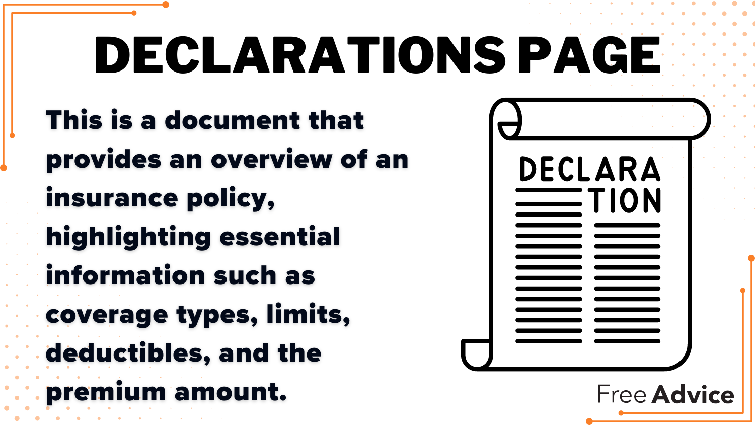 Declarations Page Definition Card: Best Car Insurance After a DUI in Colorado