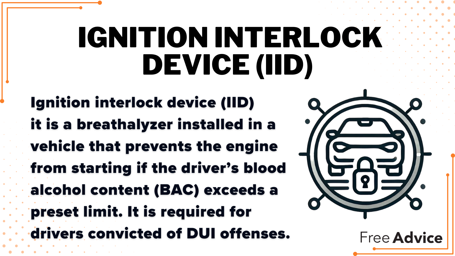 Ignition Interlock Device Definition Card: Best Car Insurance After a DUI in Florida