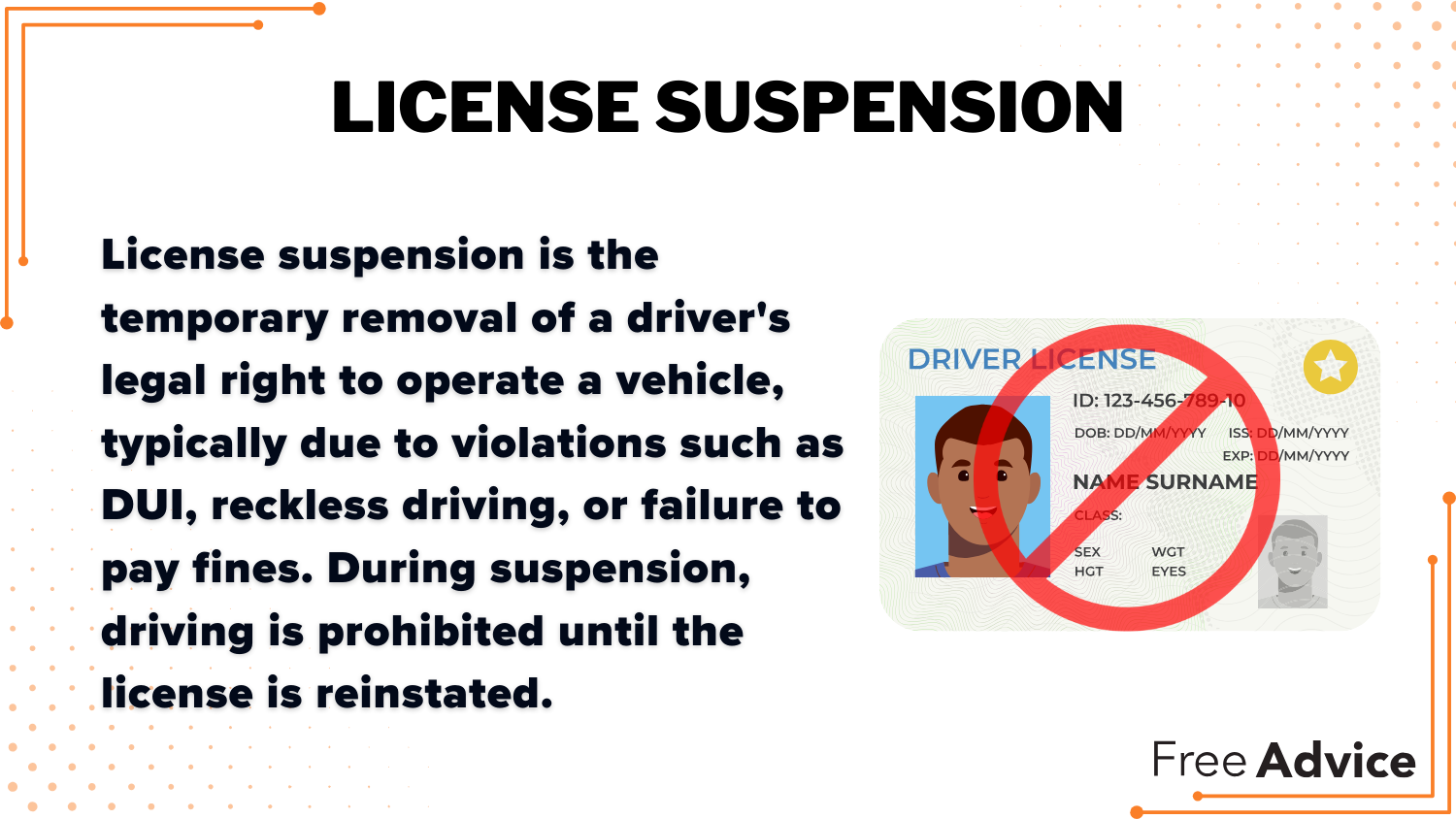 License Suspension Definition Card: Best Car Insurance After a DUI in Maine