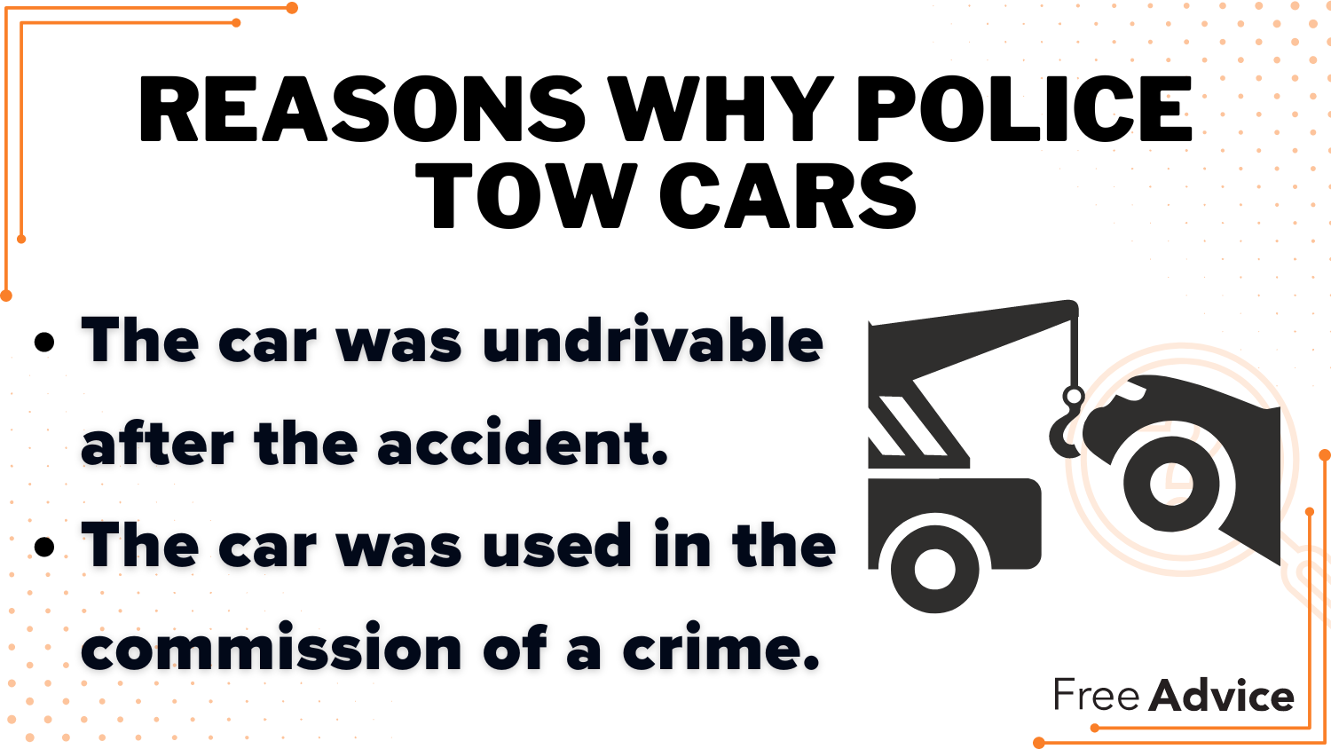 Reasons Why Police Tow Cars Definition Card: The Police Towed Your Car