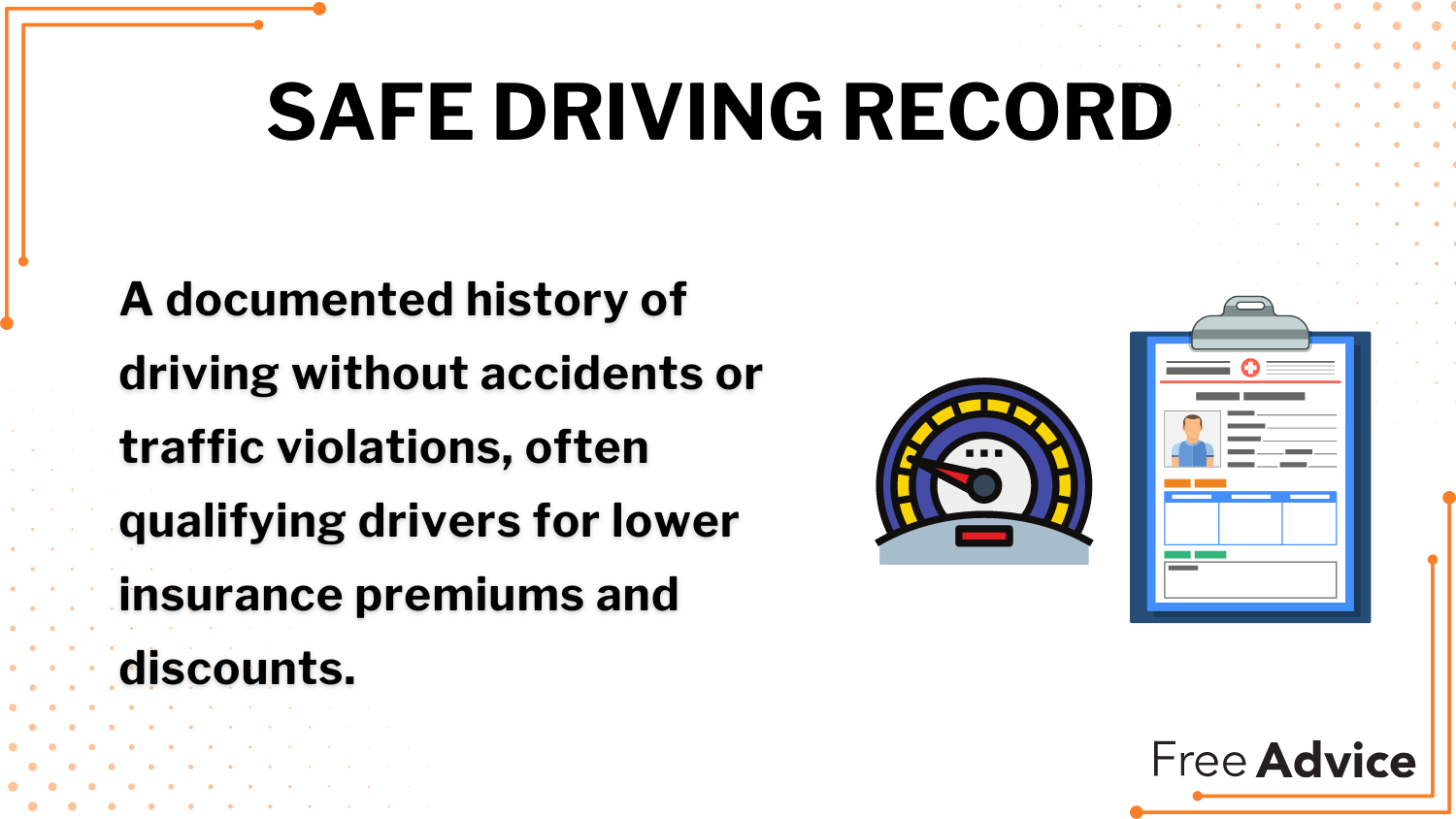 Best Car Insurance for Doctors: Safe Driving Record Definition Card