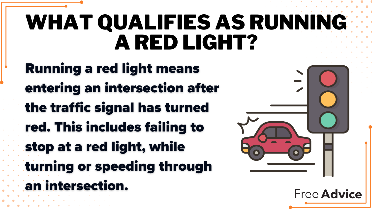 What Qualifies as Running a Red Light Definition Card: Red Light Ticket
